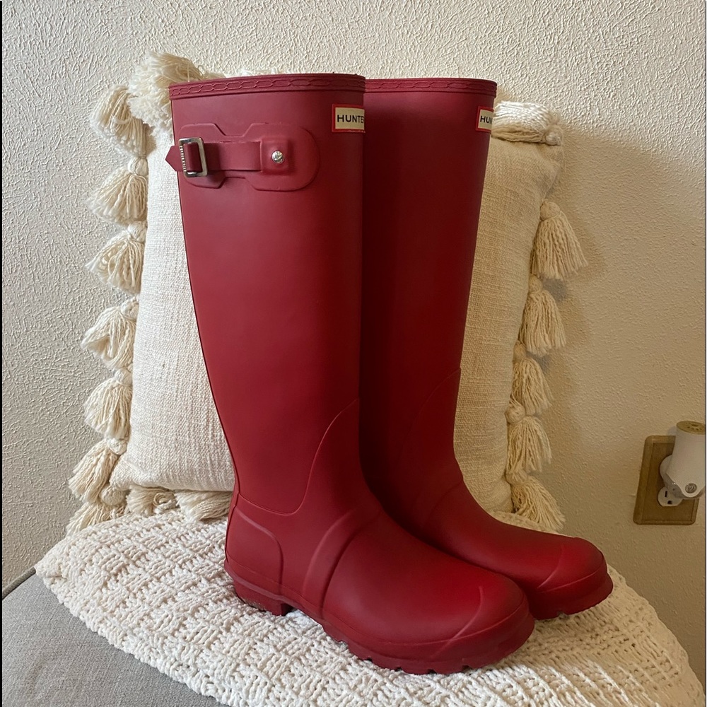 Red Hunter Boots